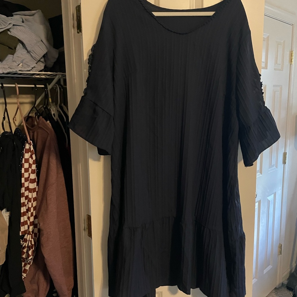 SHEIN Navy Long Sleeve Dress
